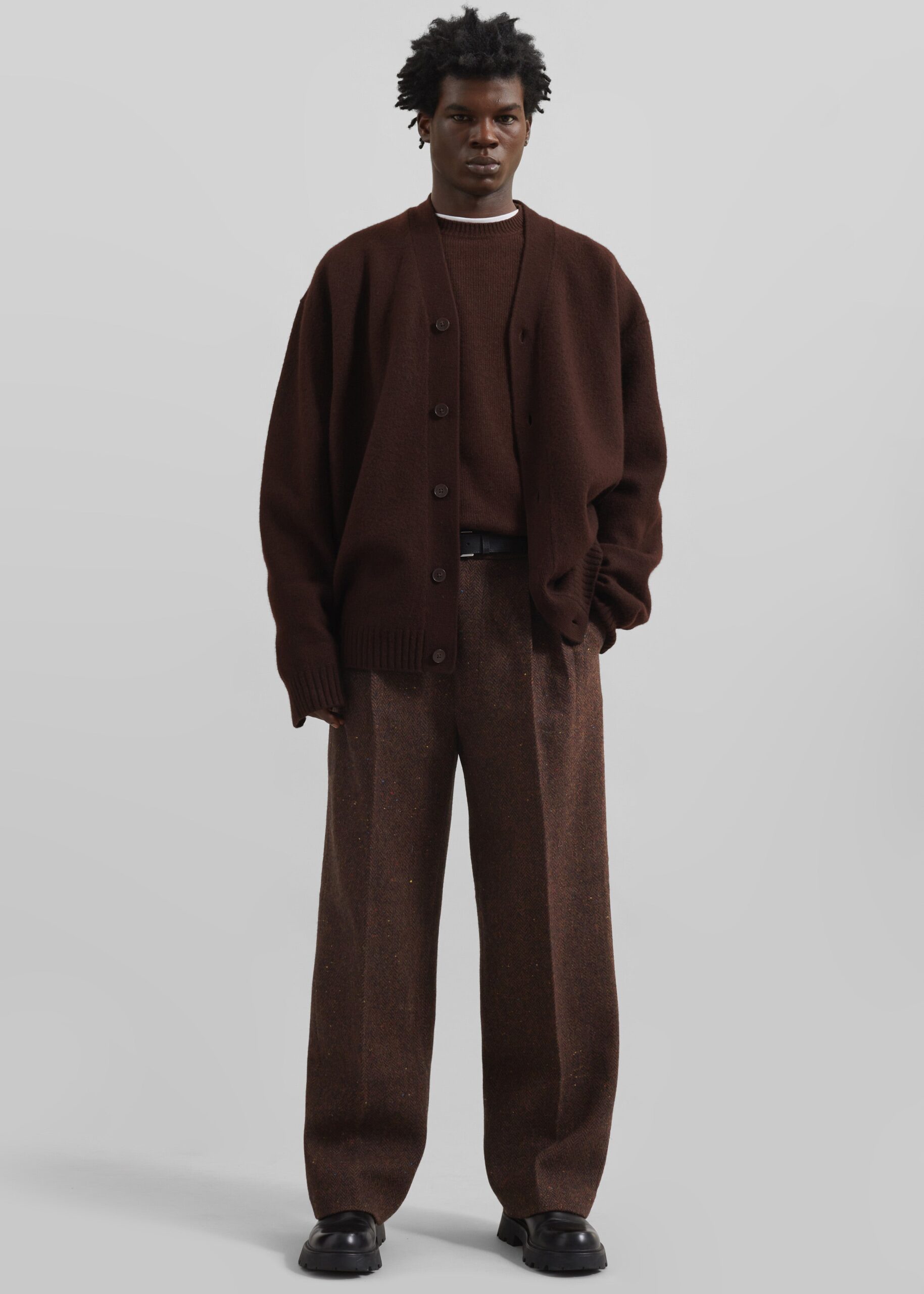 Beo Wool Suit Pants - Brown - Image 7