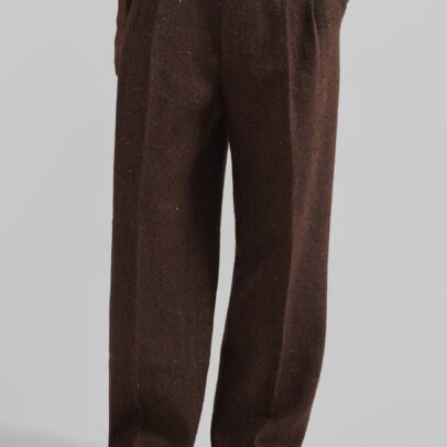 Beo Wool Suit Pants - Brown