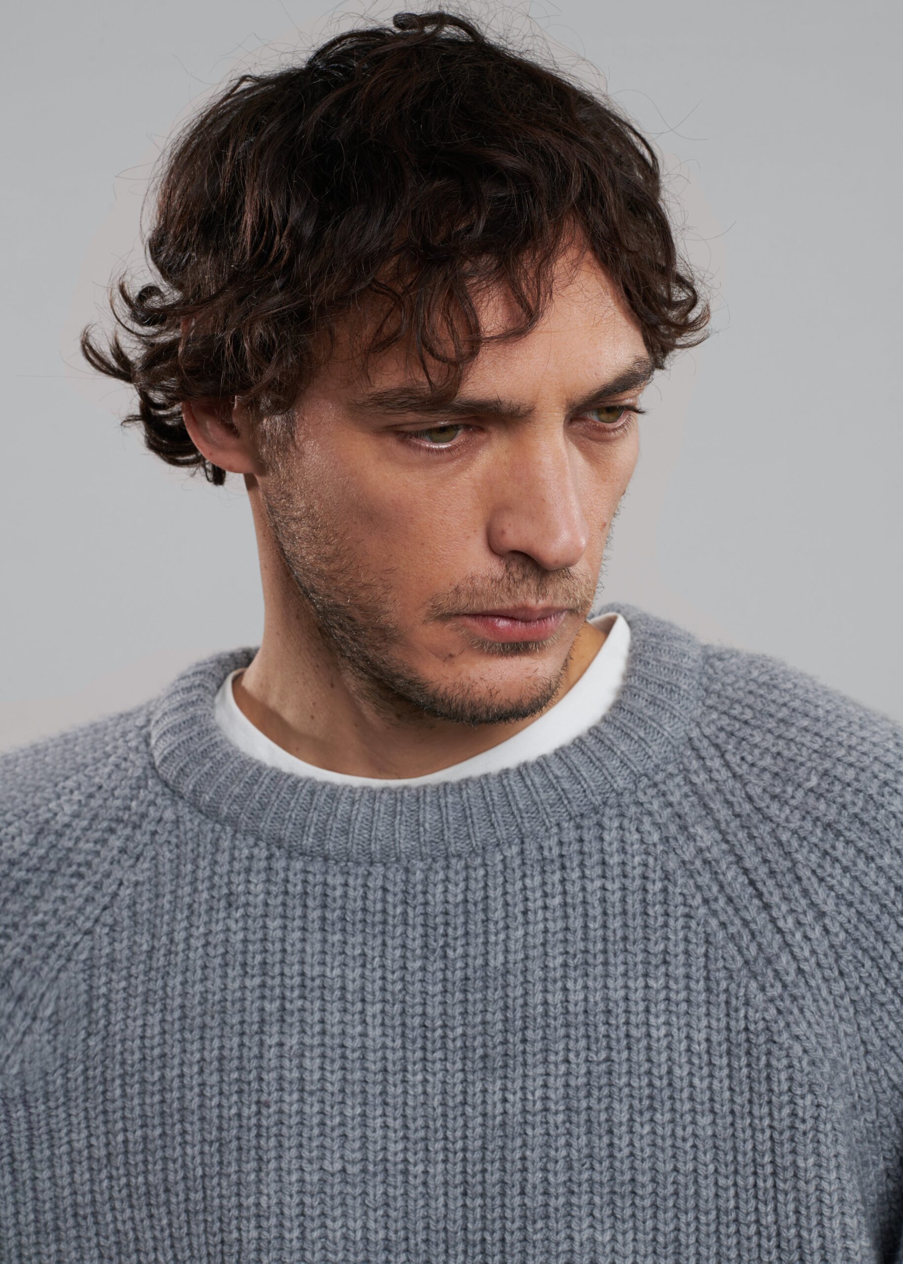 Carter Crew Neck Sweater - Grey - Image 5