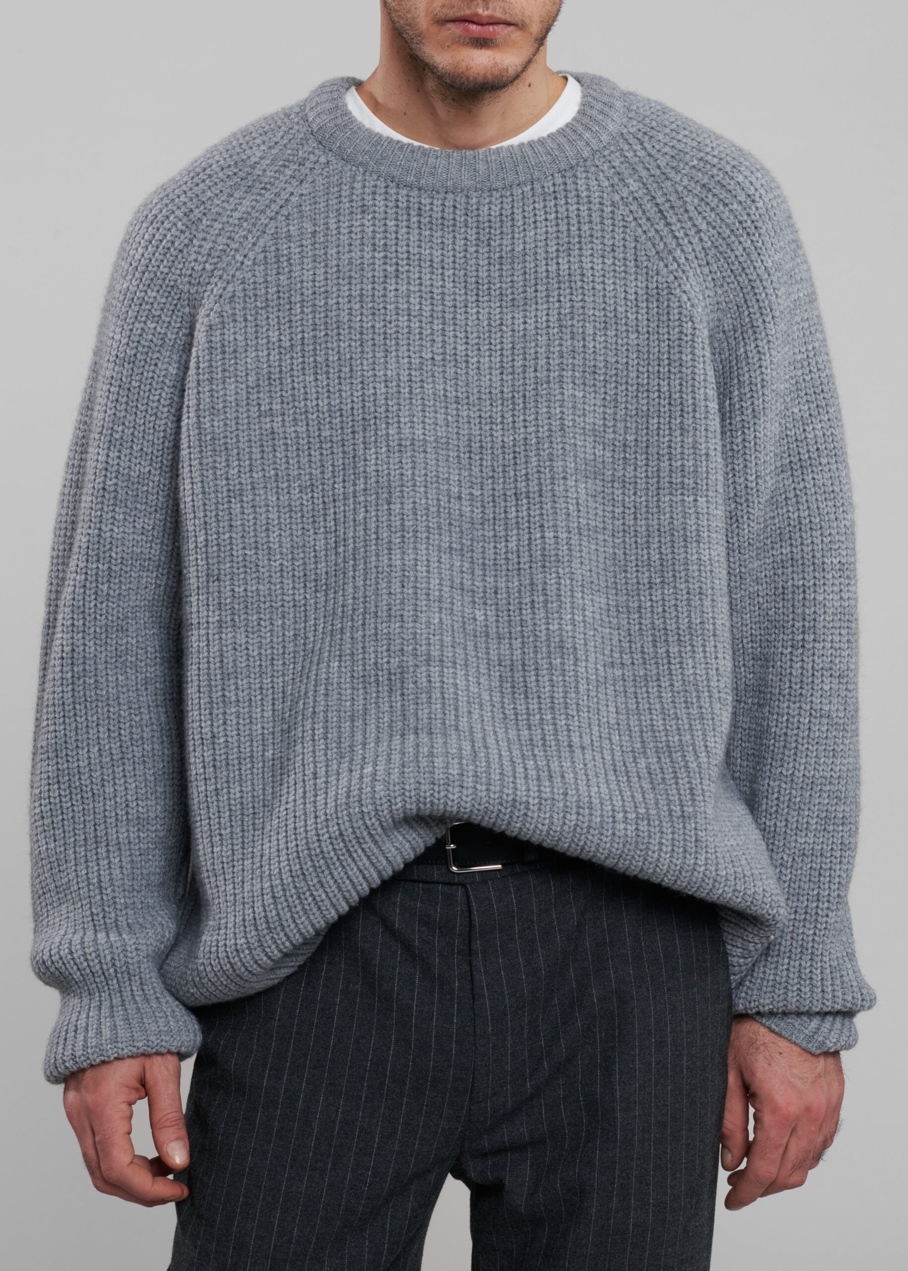 Carter Crew Neck Sweater - Grey - Image 4