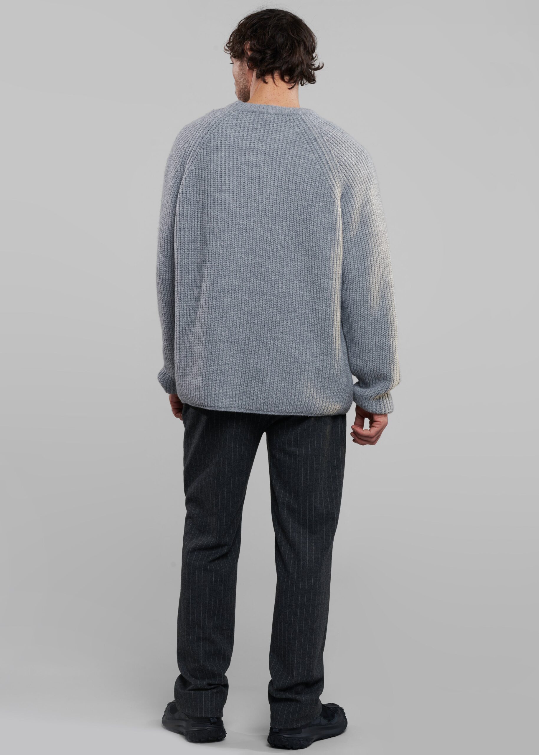 Carter Crew Neck Sweater - Grey - Image 6