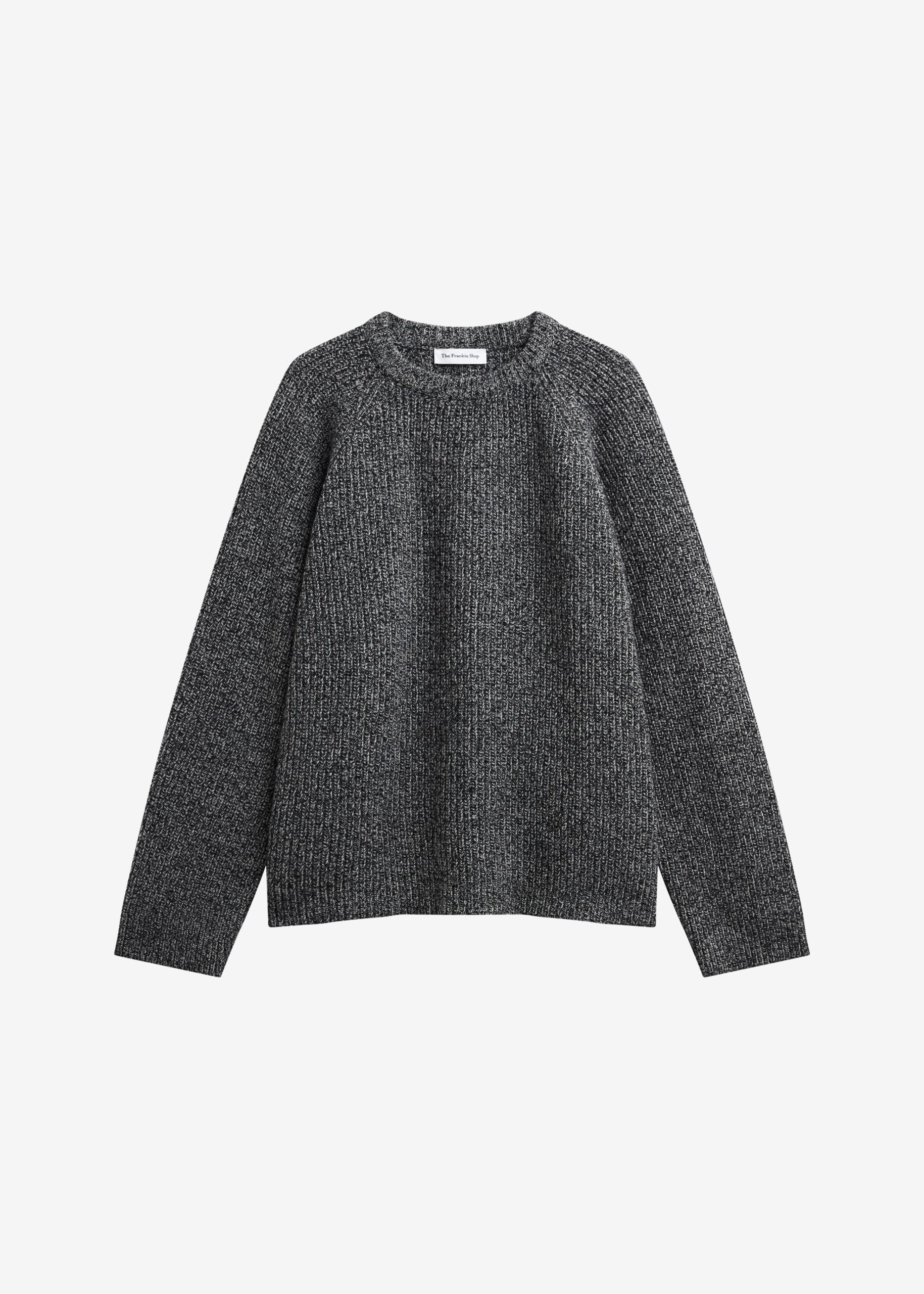 Carter Crewneck Sweater - Black Melange - Image 6
