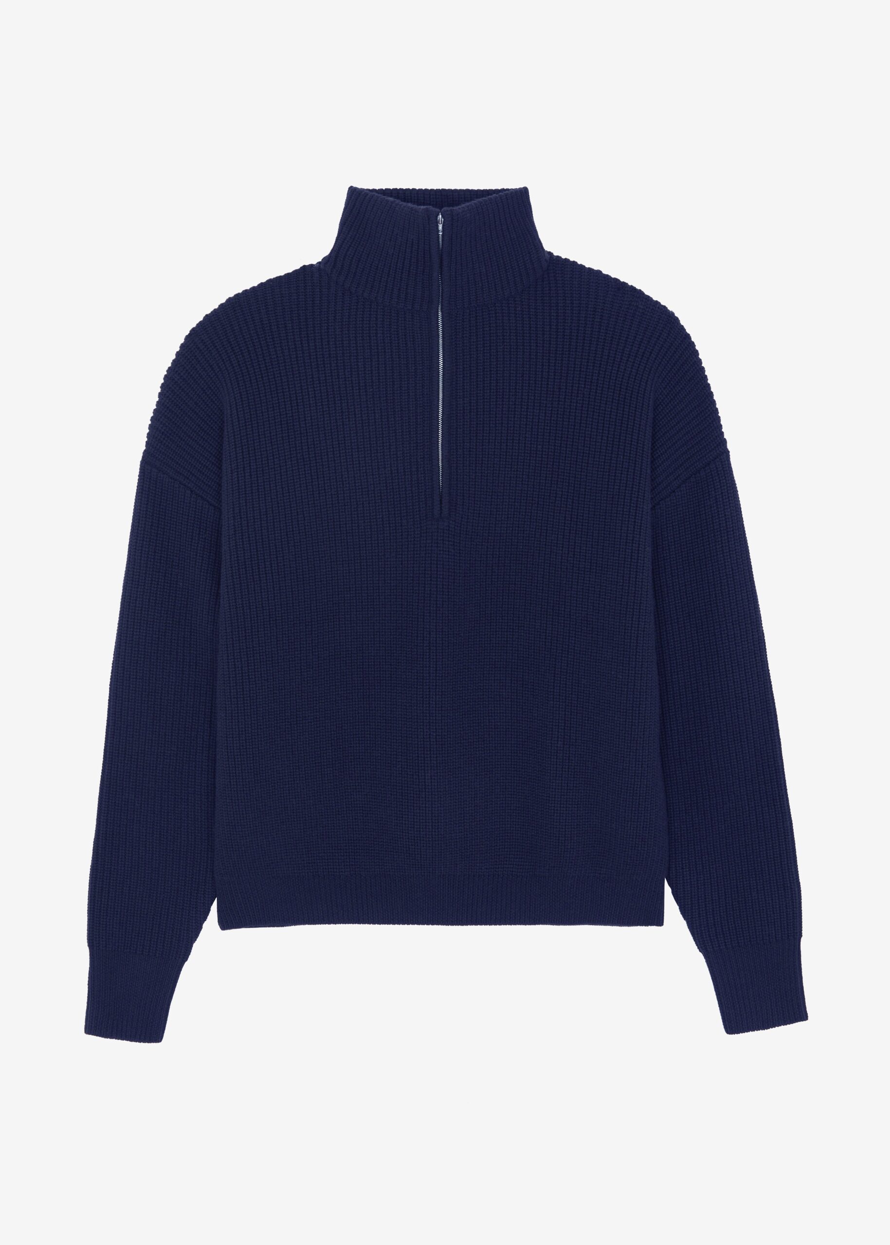 Harrison Quarter Zip Jumper - Navy - Image 11