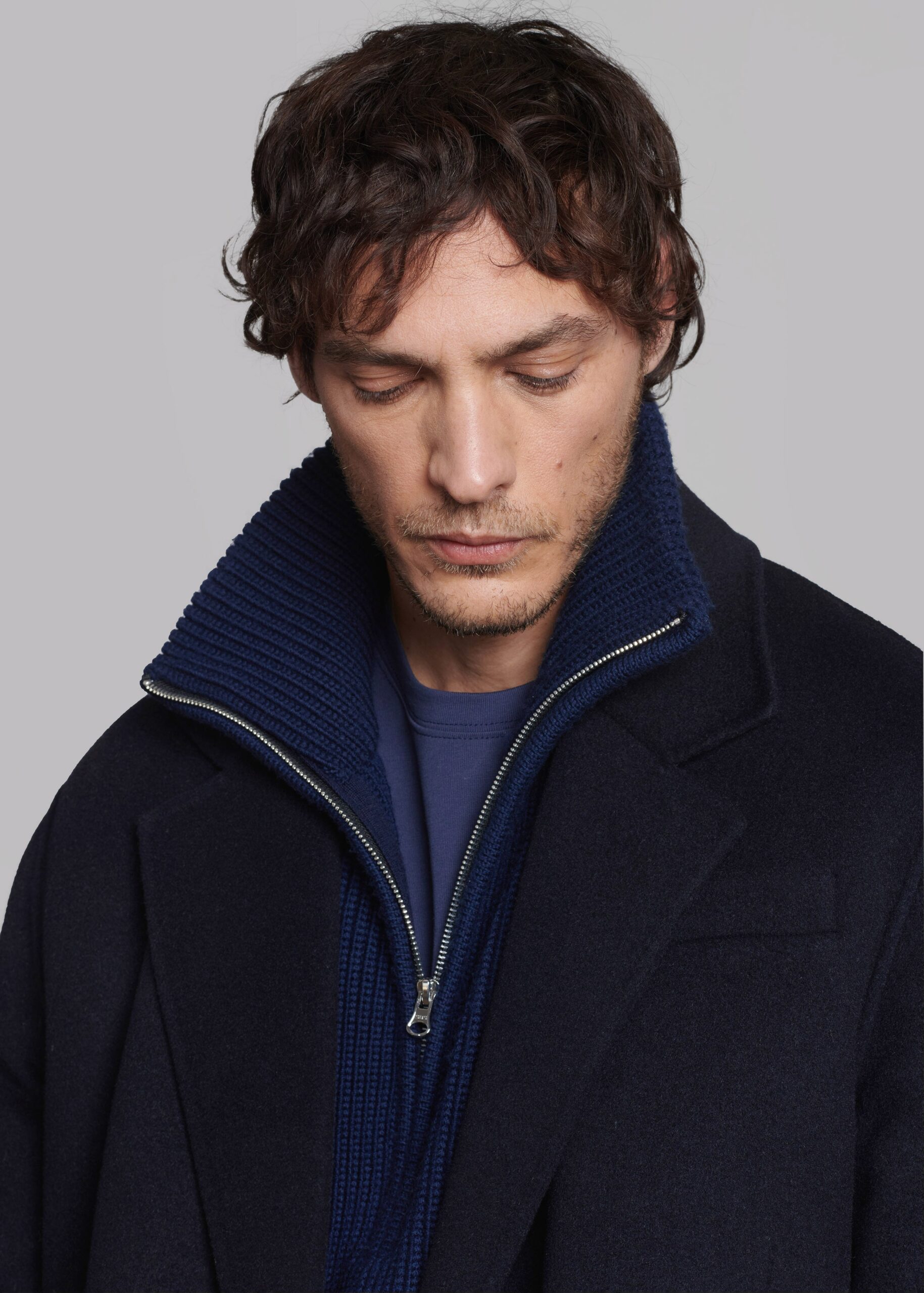 Harrison Quarter Zip Jumper - Navy - Image 9