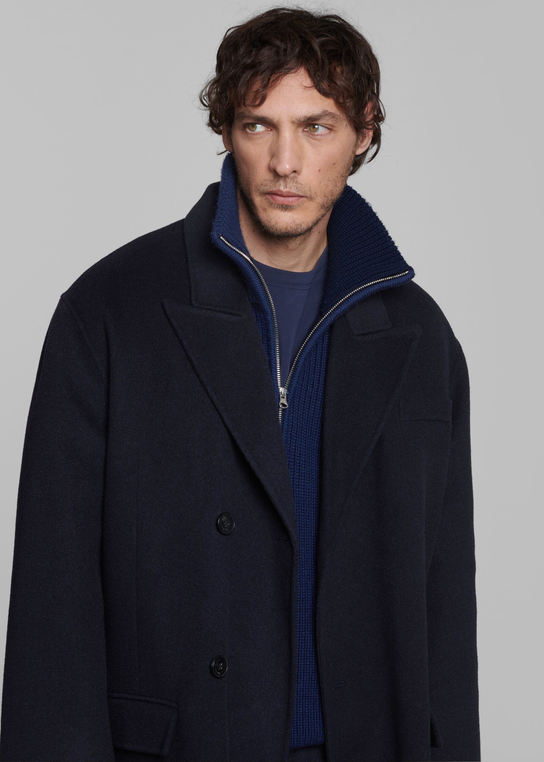 Harrison Quarter Zip Jumper - Navy - Image 7