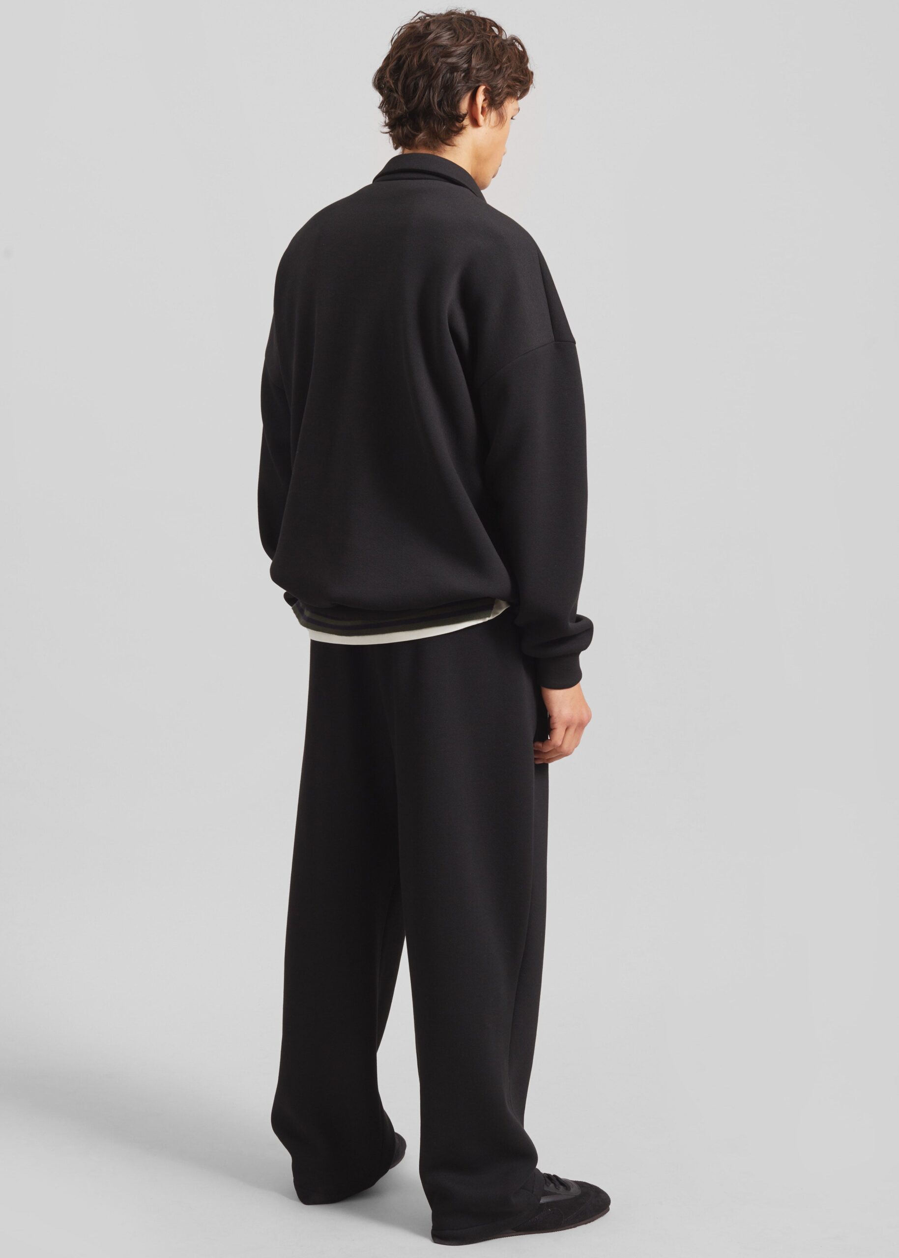 Lenham Polo Sweatshirt - Black - Image 5