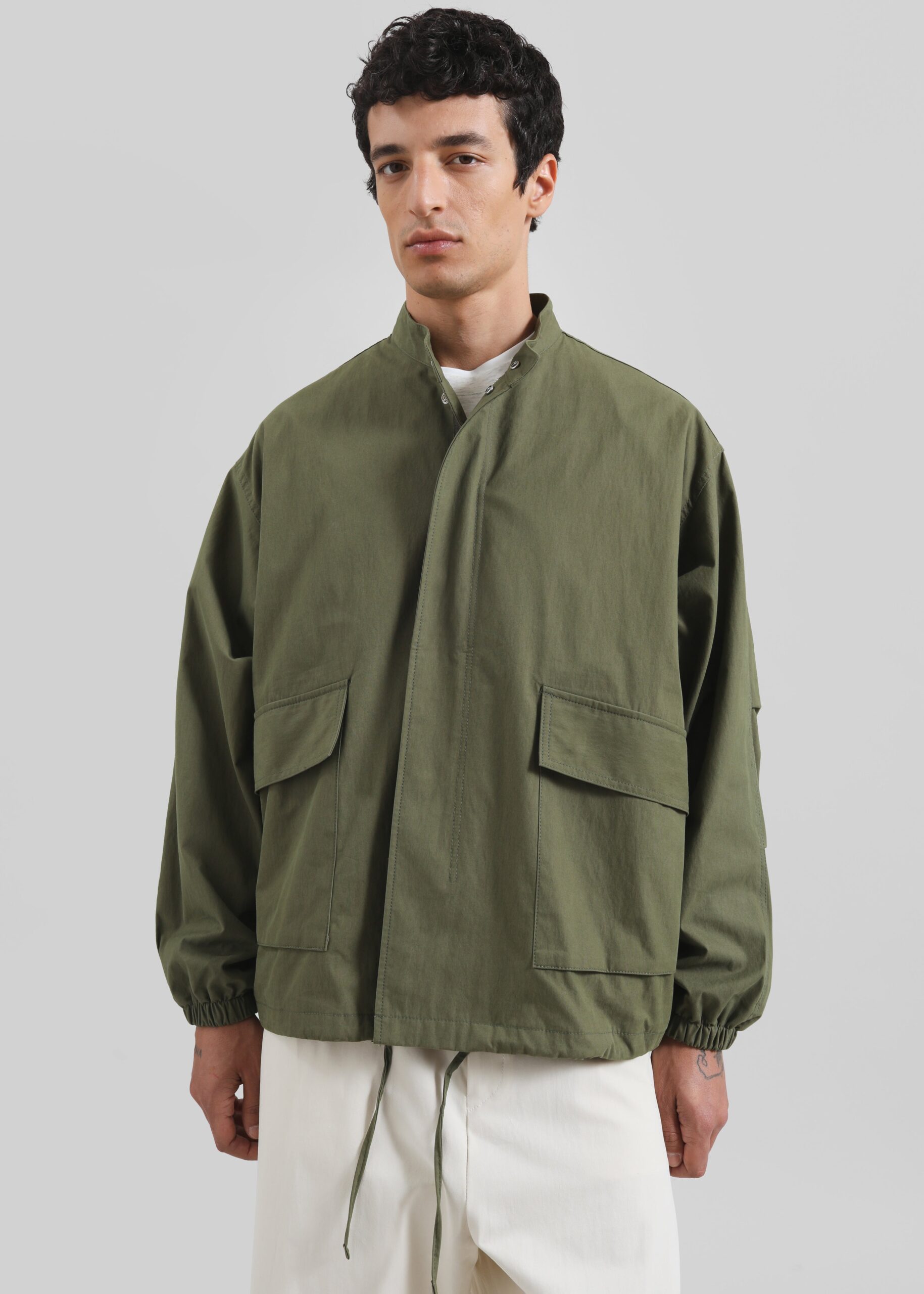 Lowan Cargo Jacket - Olive - Image 3