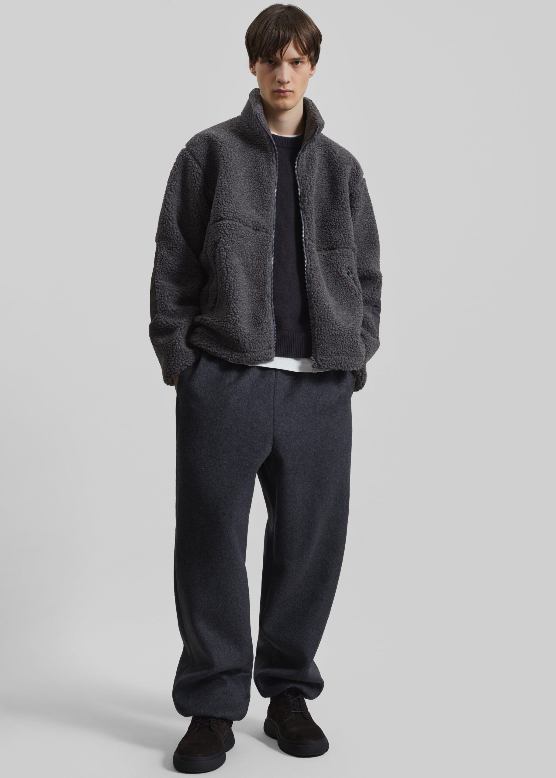 Lucan Fleece Jacket - Grey - Image 6