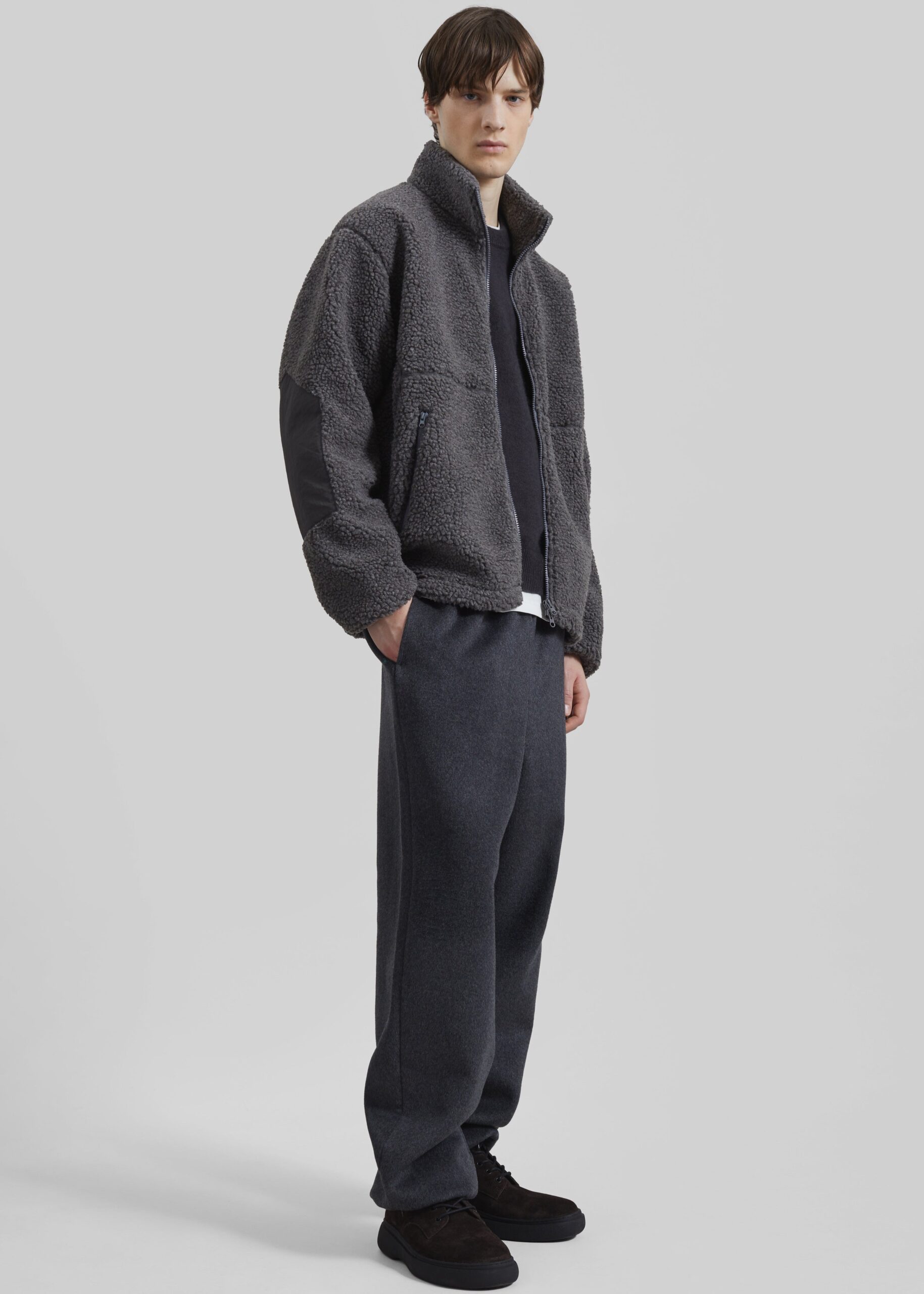 Lucan Fleece Jacket - Grey - Image 3