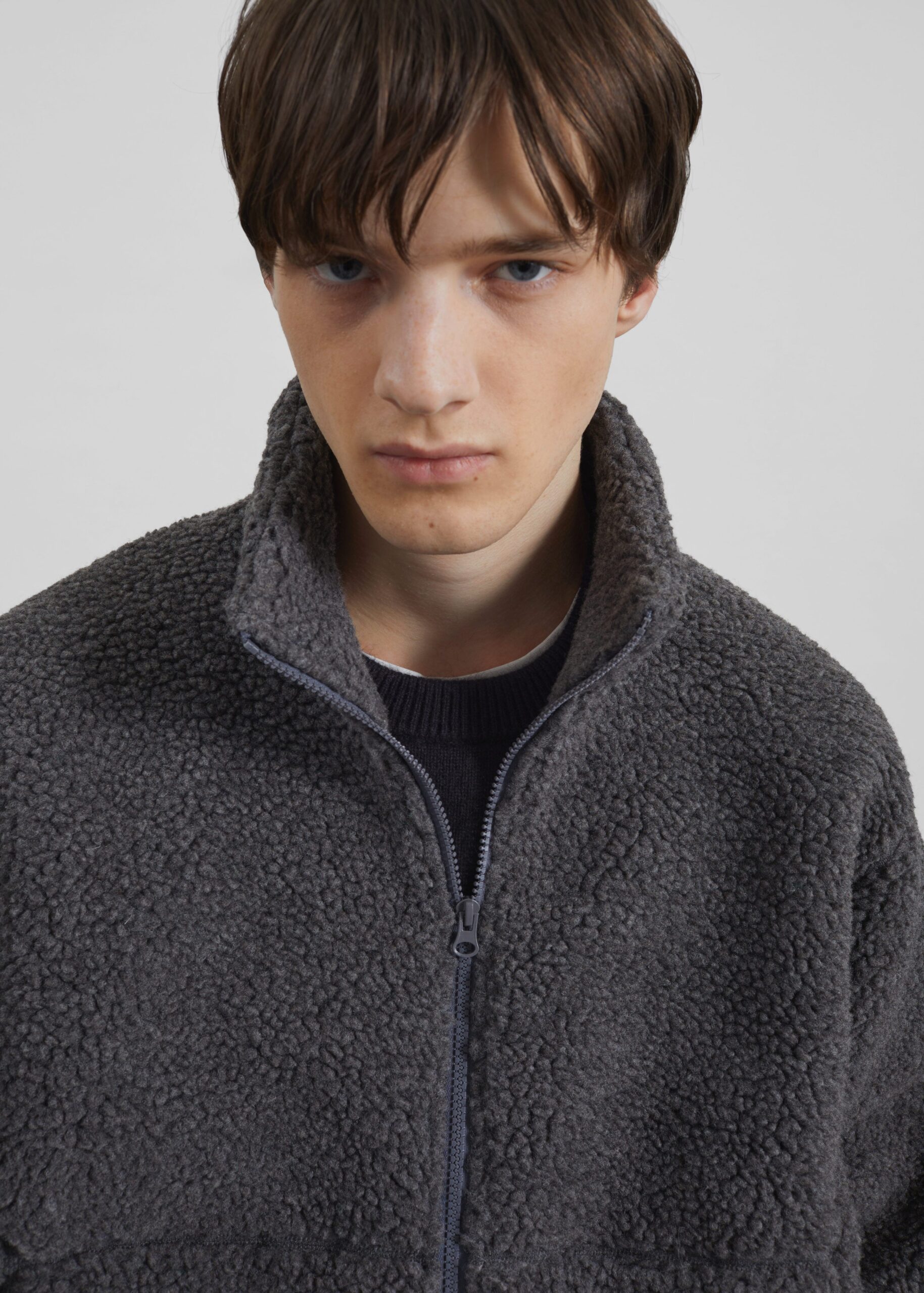 Lucan Fleece Jacket - Grey - Image 2