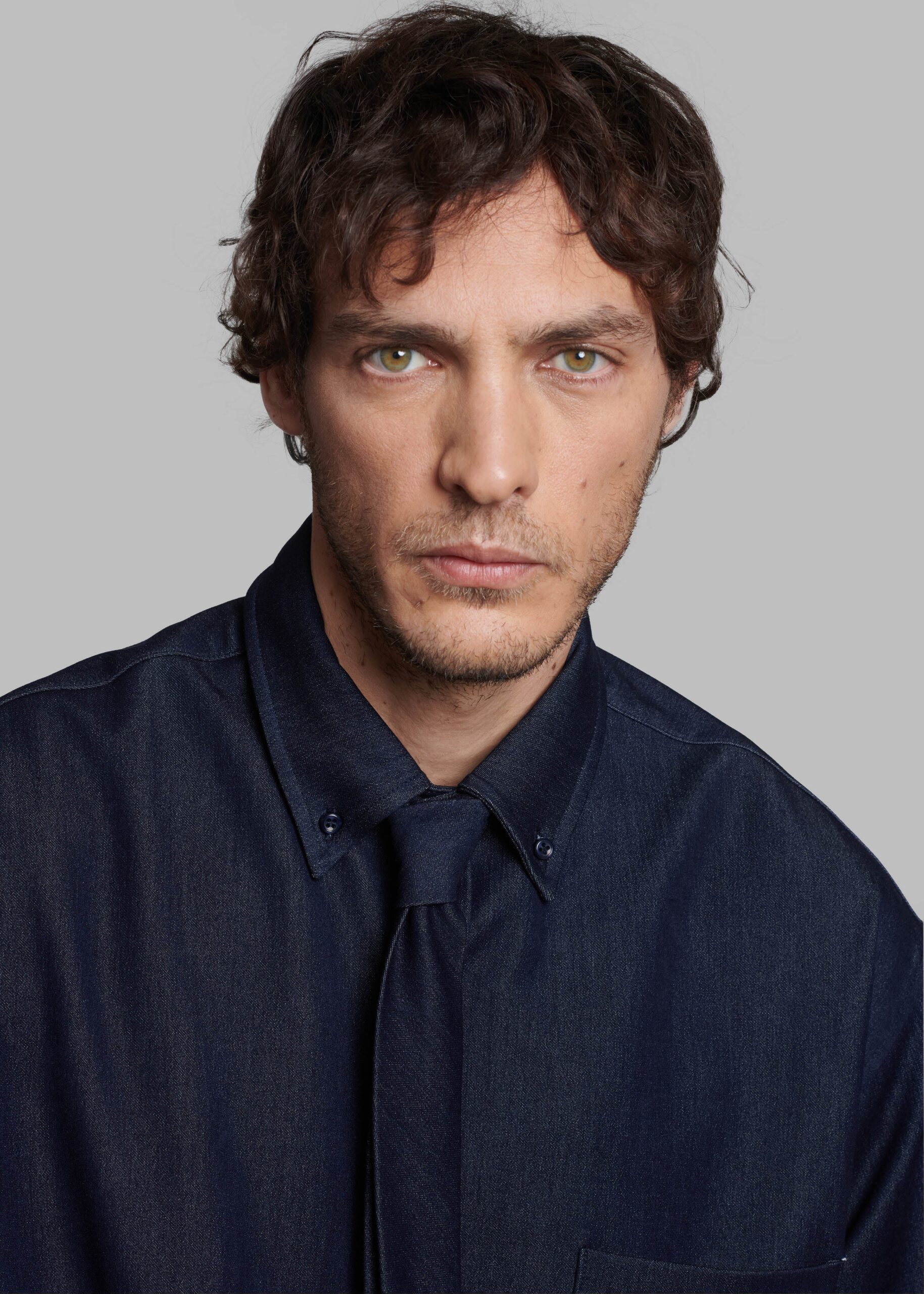 Mason Button Up Shirt - Indigo - Image 8