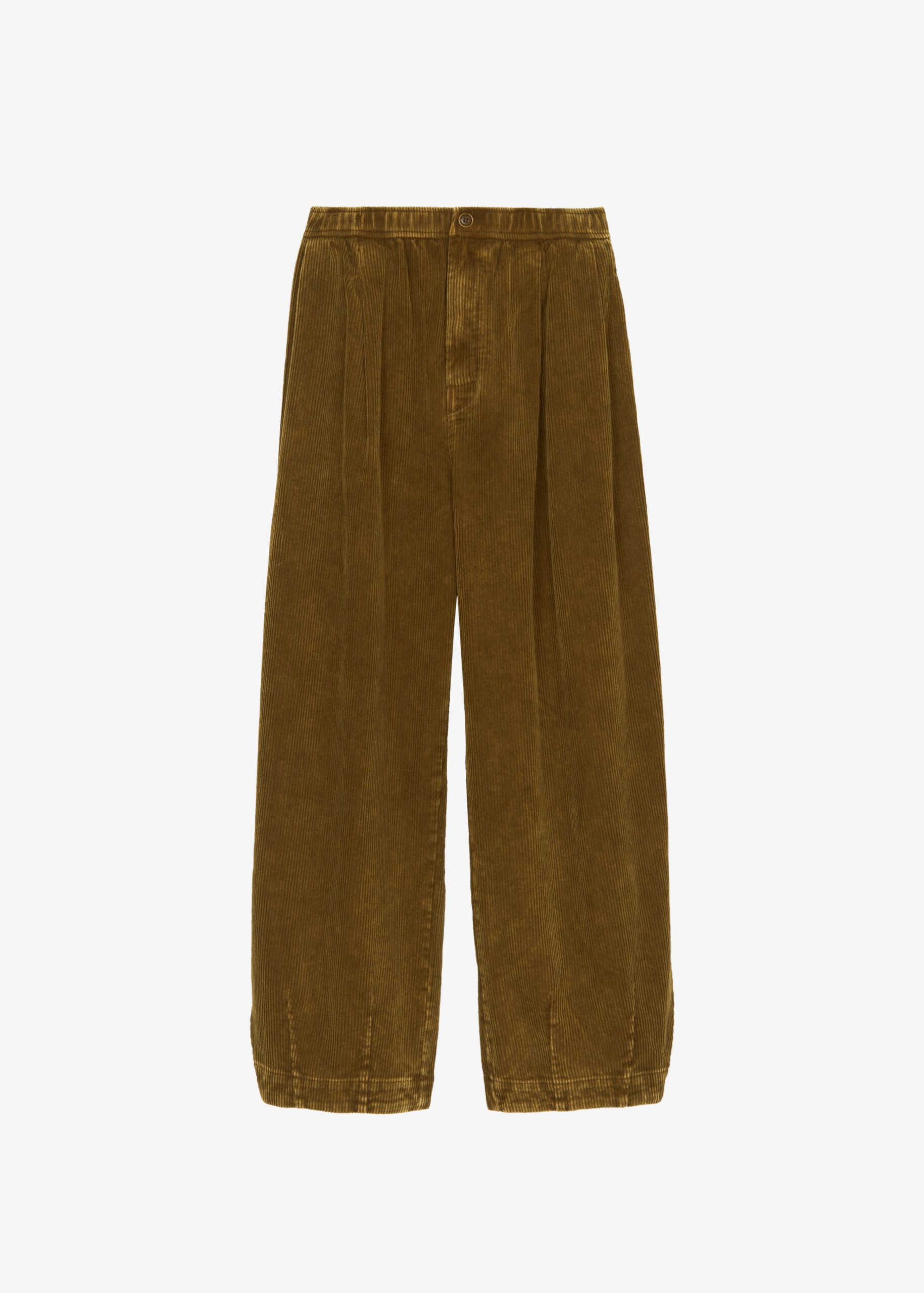 Telfer Corduroy Balloon Pants - Dark Olive - Image 7