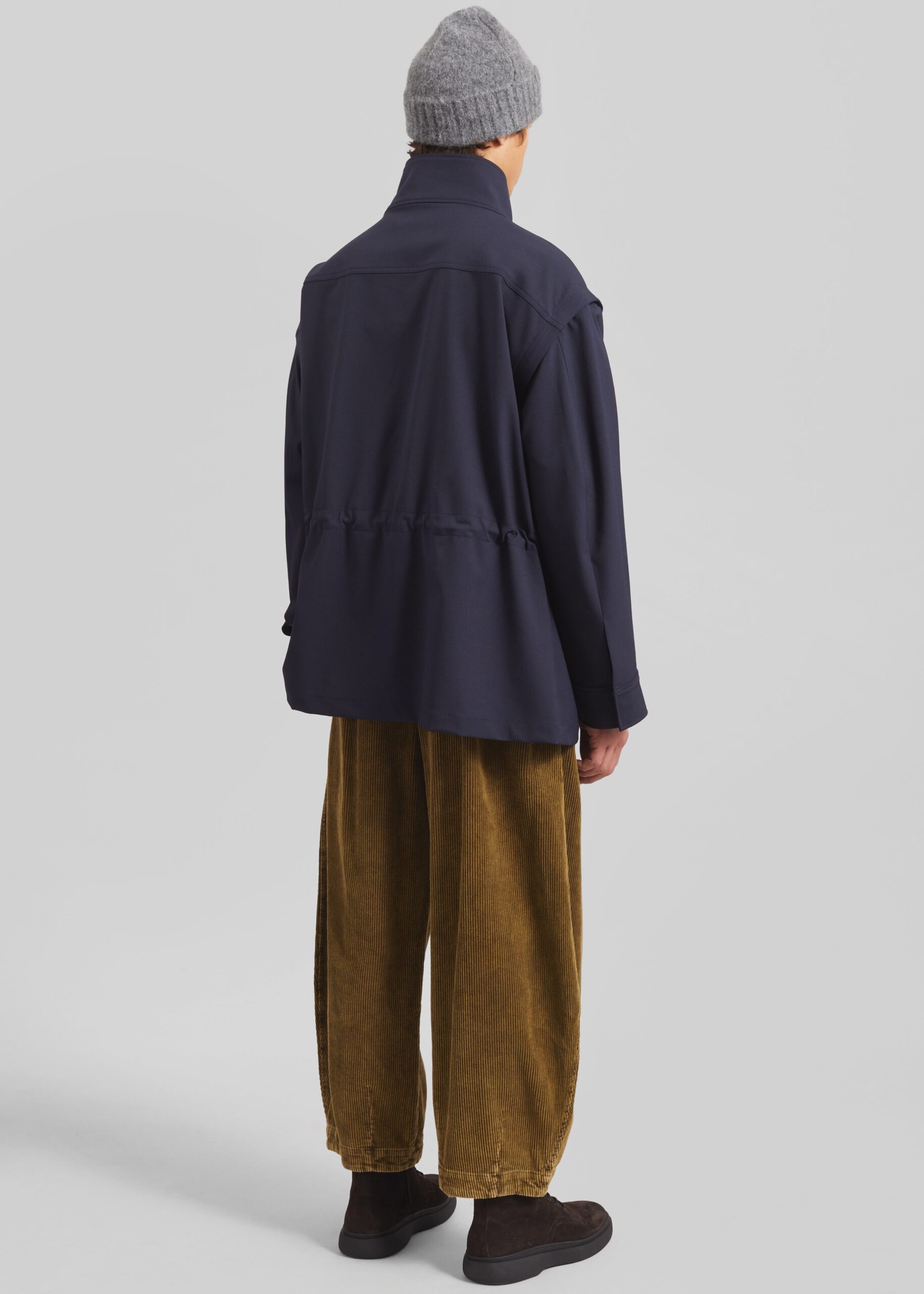 Telfer Corduroy Balloon Pants - Dark Olive - Image 6