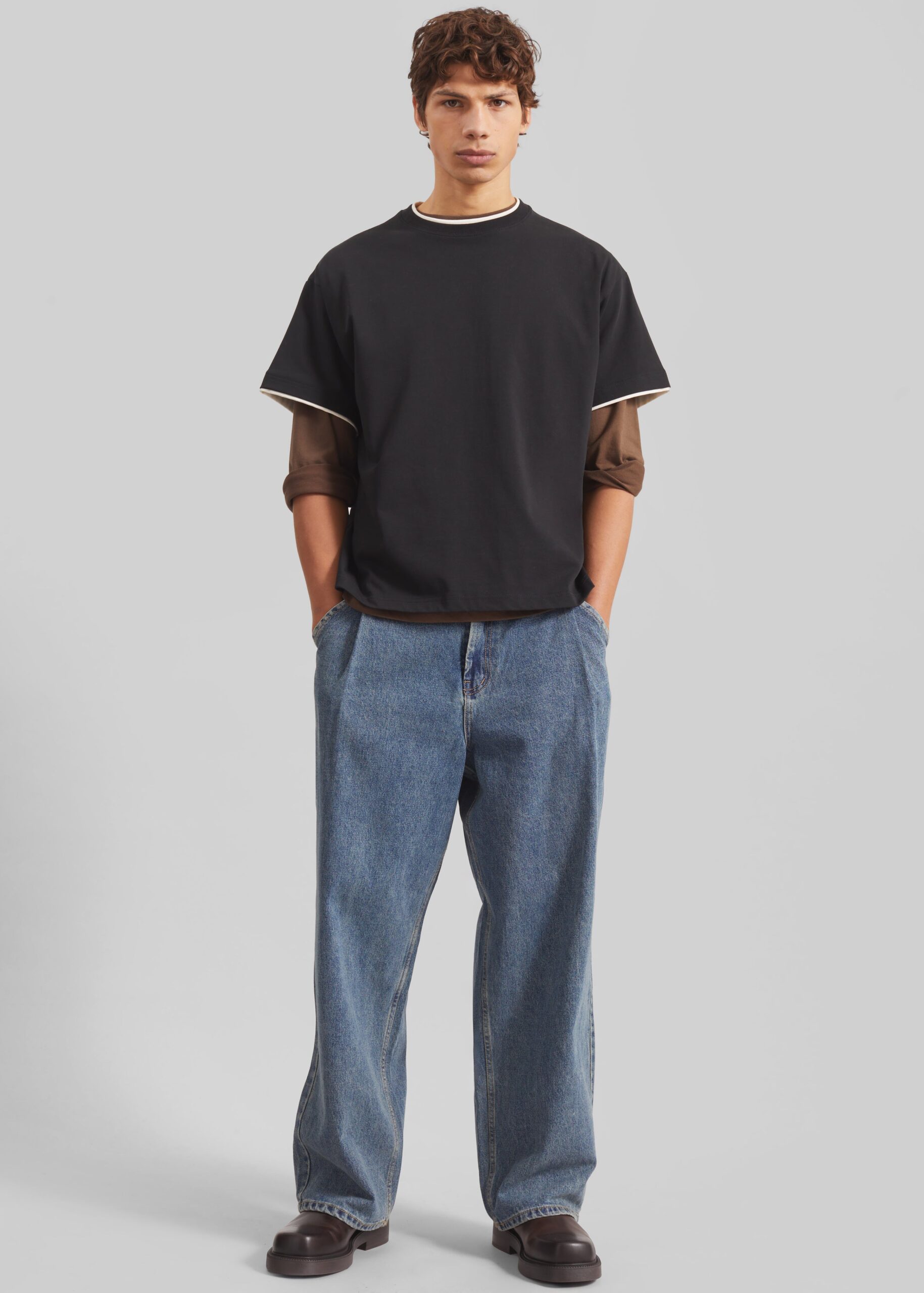 Trafal Wide Jeans - Blue Wash - Image 2