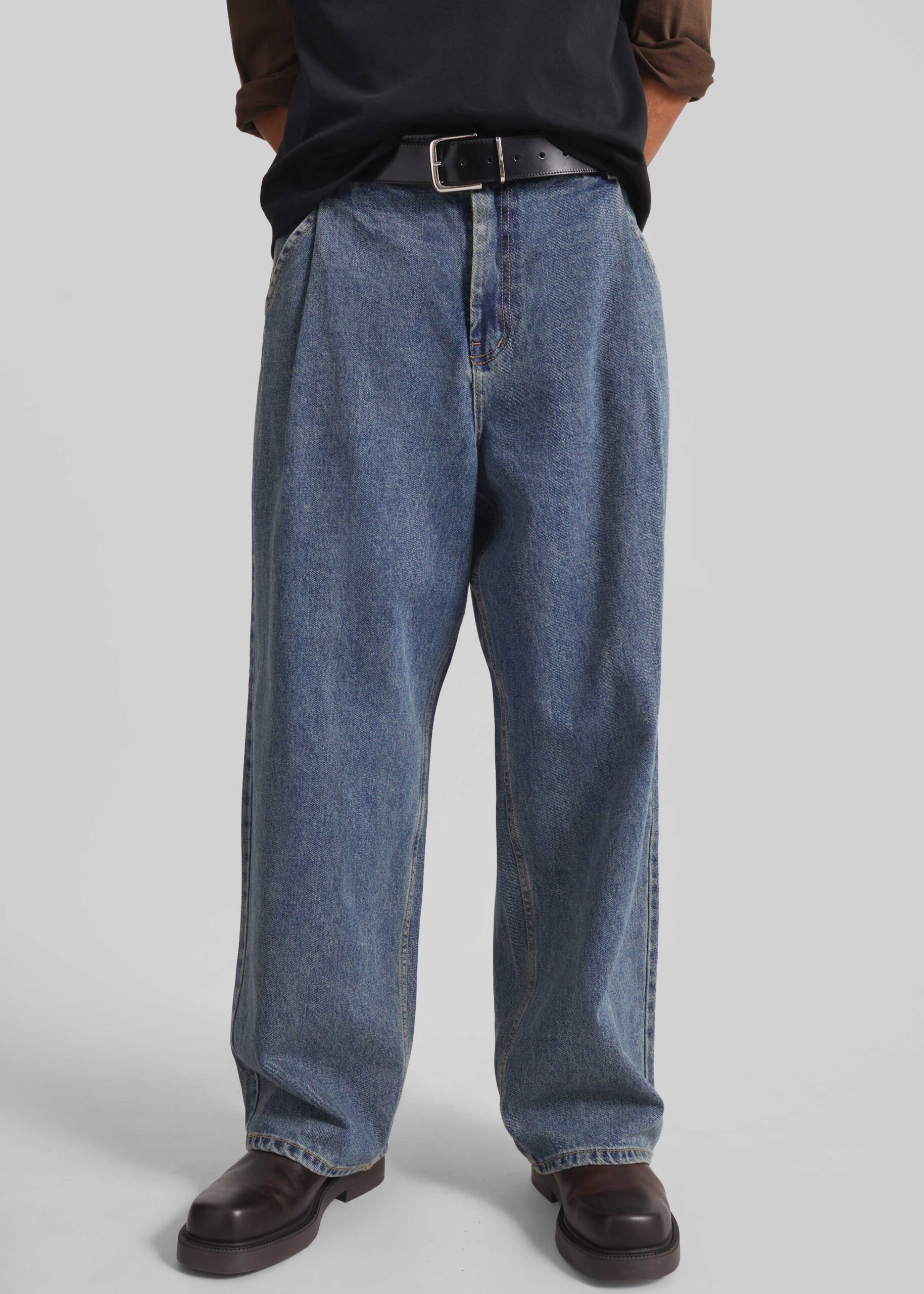 Trafal Wide Jeans - Blue Wash - Image 3